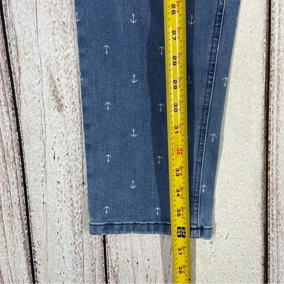 Talbots Jeans Womens Size 8P Ankle High Rise Straight Leg Stretch Anchor… - Picture 6 of 11